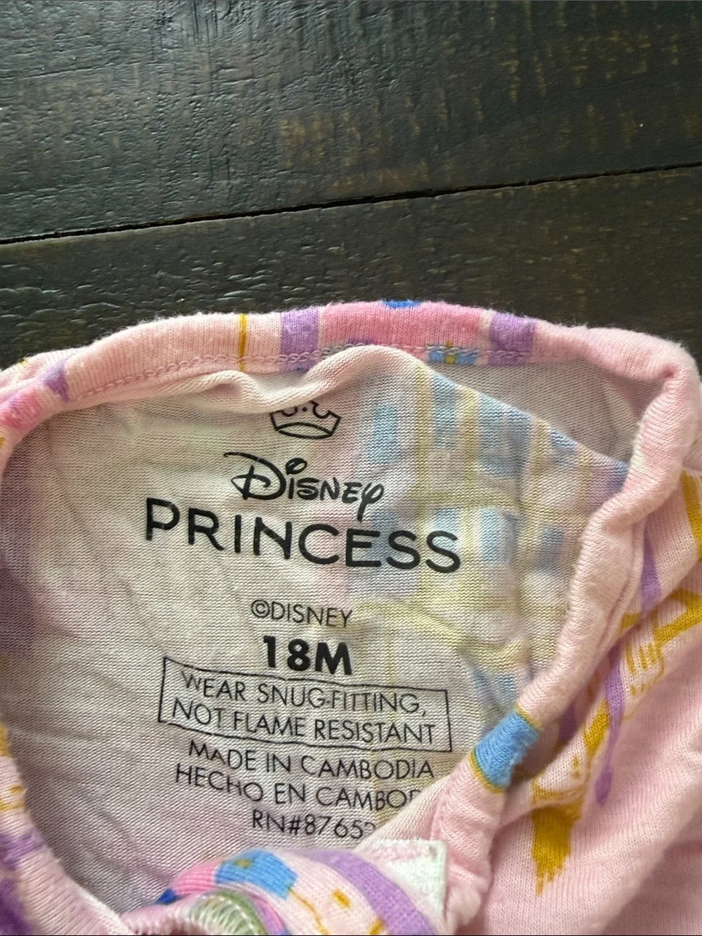3 Disney 18mo One-Piece Zipper Pajamas